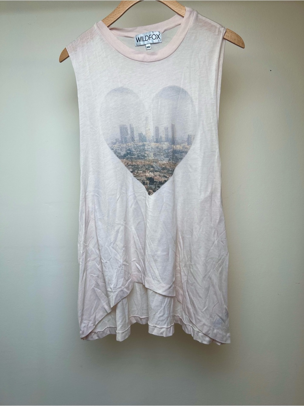 Wildfox LA Skyline Heart Tank Top